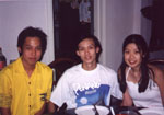 Simon with his gf and Wai Keen